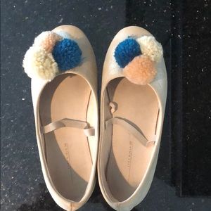 Girls Zara Pom flats size 30